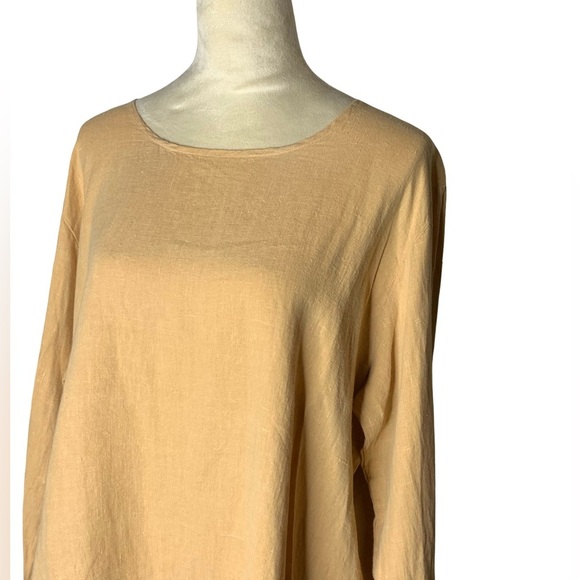 Vintage Aly Wear 100% Linen Top - Picture 3 of 5